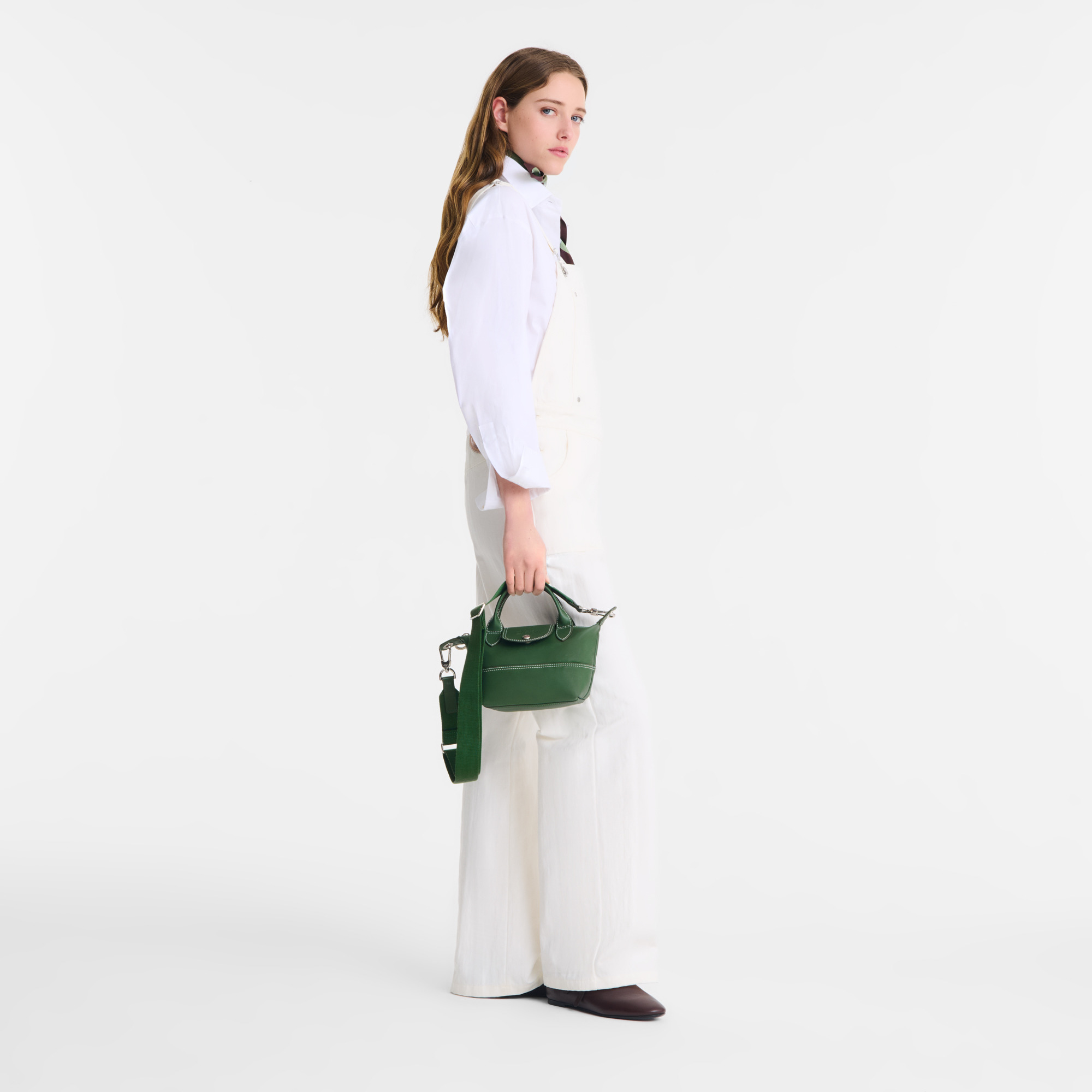 Le Pliage Xtra XS Handbag British Green - Leather - 2