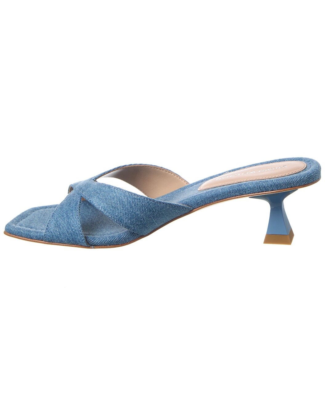 Stuart Weitzman Miami 50 Leather & Canvas Sandal - 2