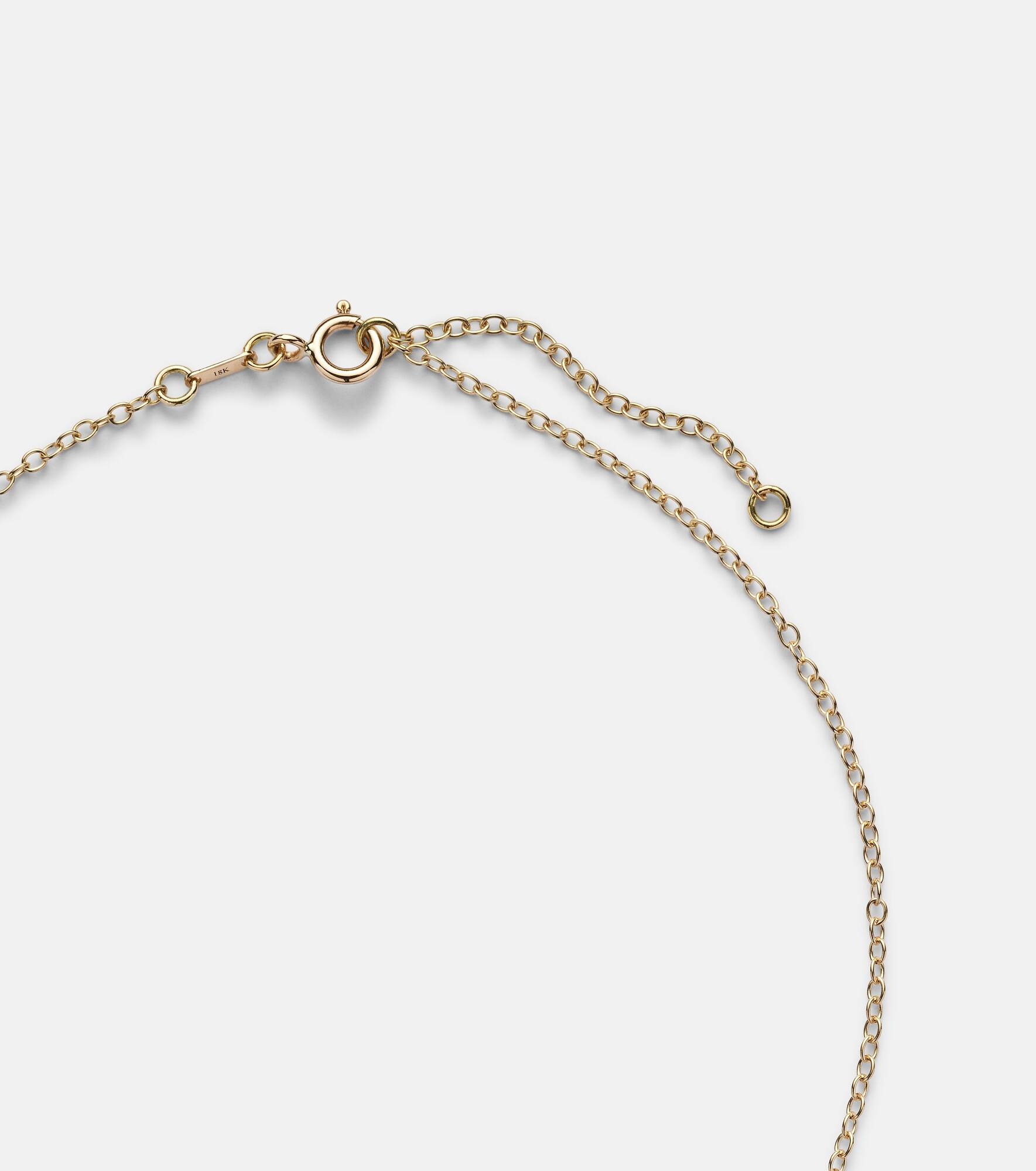 Vesta 18kt gold necklace with sapphires and aquamarine - 6