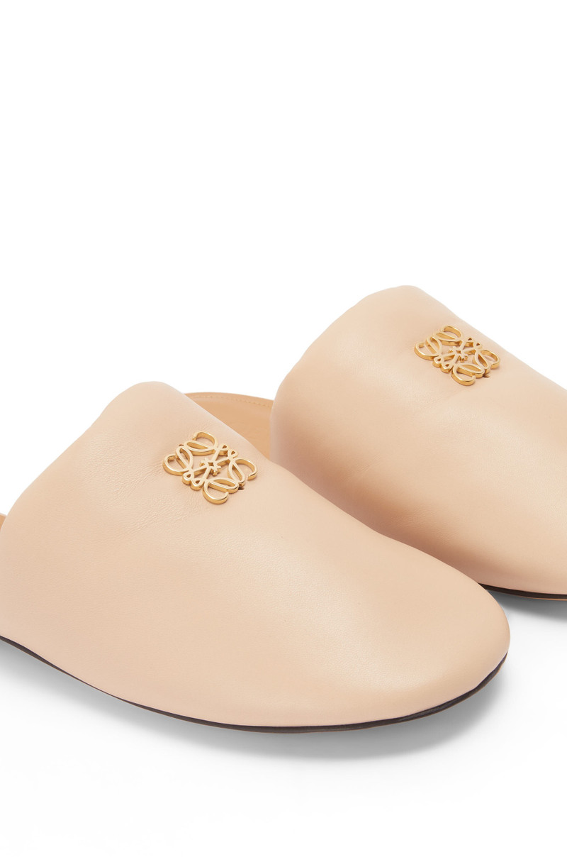 Padded Anagram mule in lambskin 4