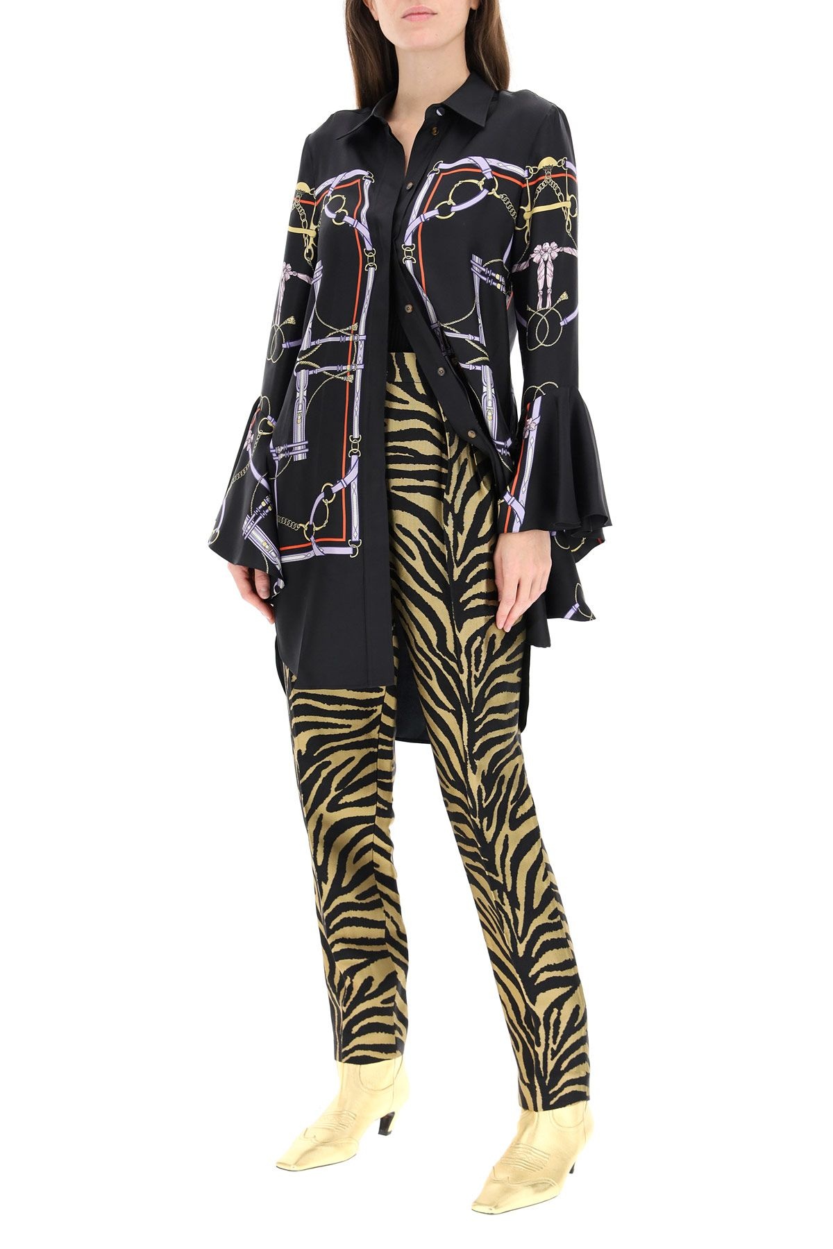 MAGDELINE ZEBRA PRINT TROUSERS - 2