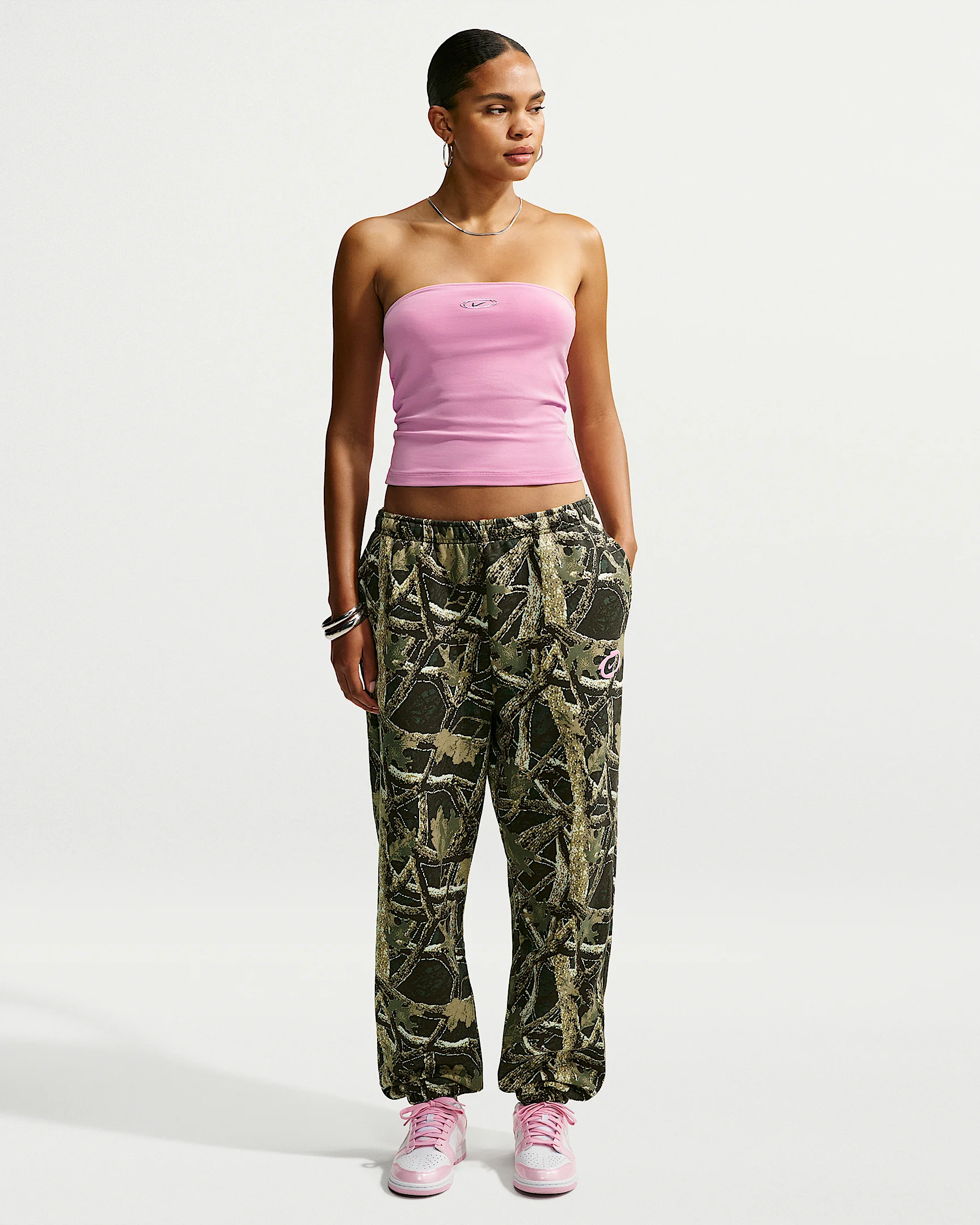 Nike Studio Fleece Medium Weight Women's High-Rise Oversized Cuffed Pants - 1