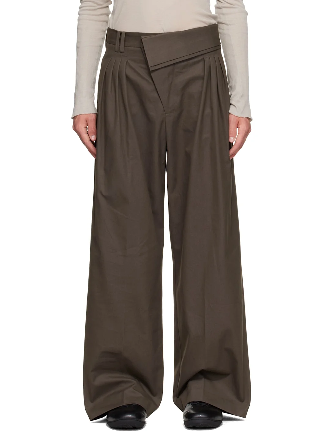 Khaki Dieze Wide Trousers - 1