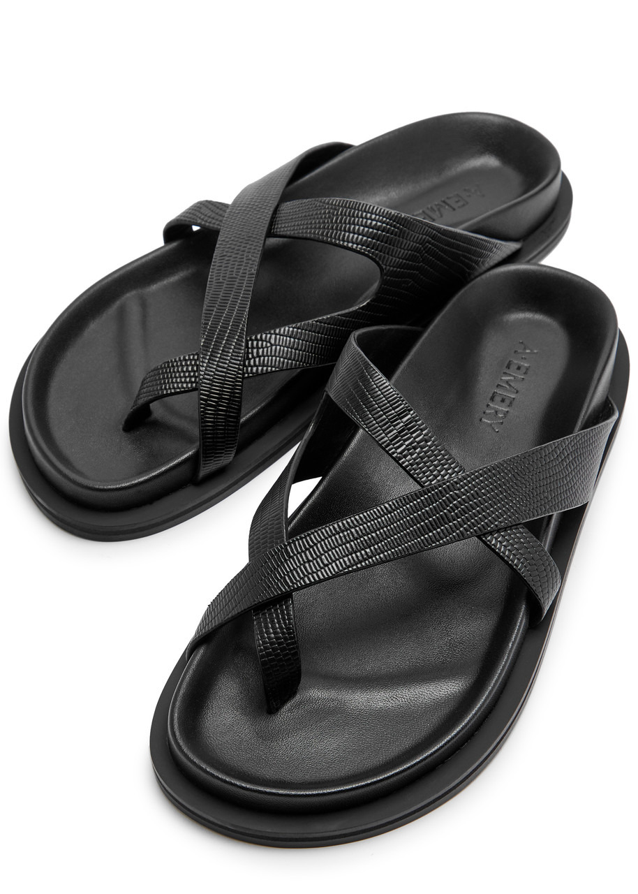 A.emery Claude Leather Sandals - 3