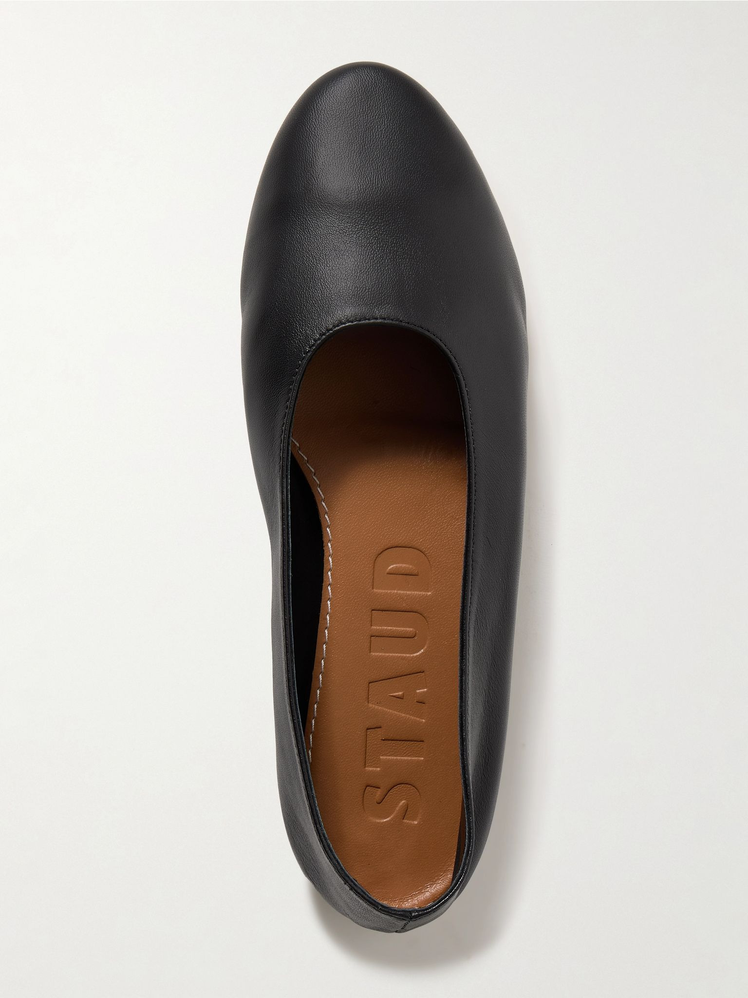 Alba leather ballet flats Black - 5