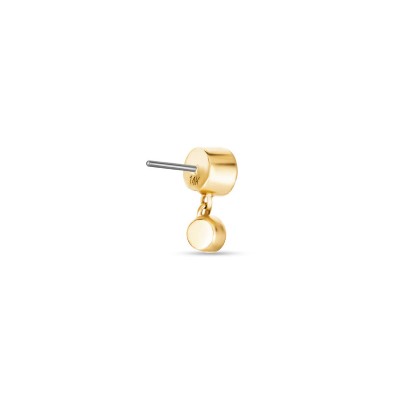 LAB-Created Diamond Drop Push Pin Flat Back 4