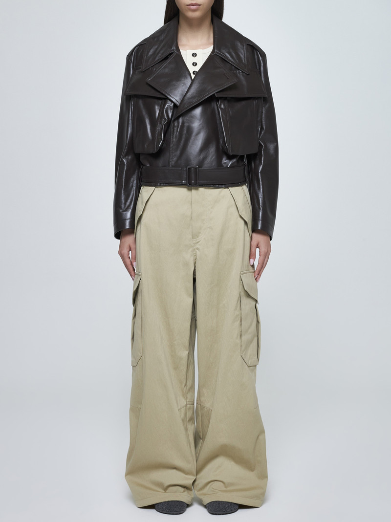 Bottega Veneta Cotton-blend cargo trousers outlook