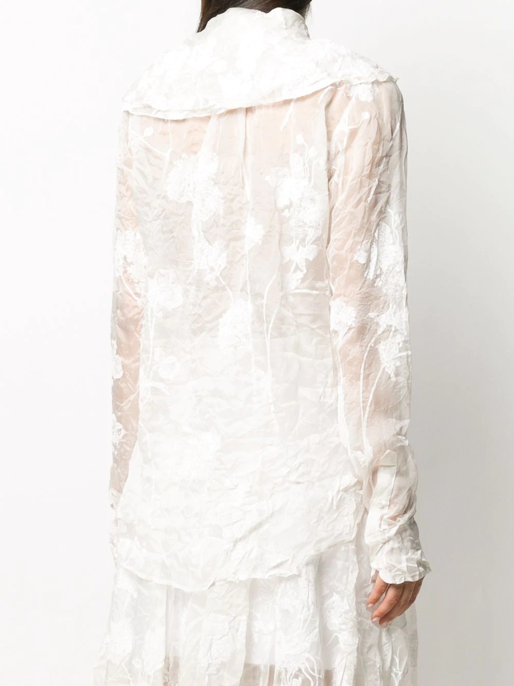 creased floral shirt - 4