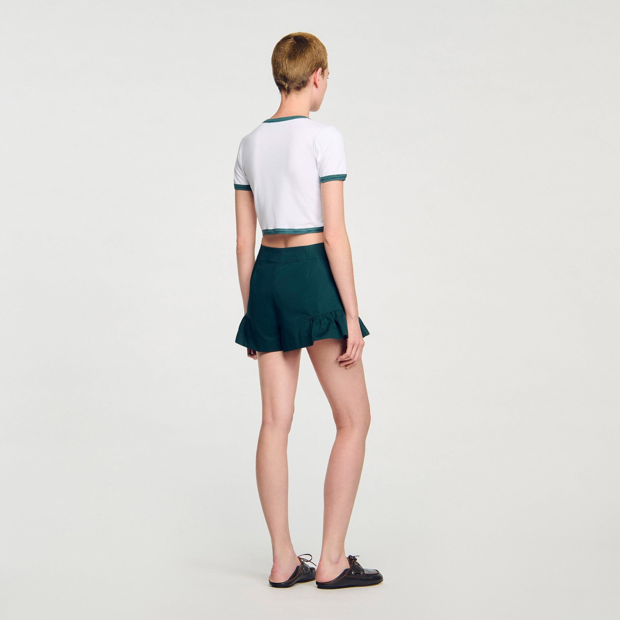 TWO-TONE CROPPED T-SHIRT - 5