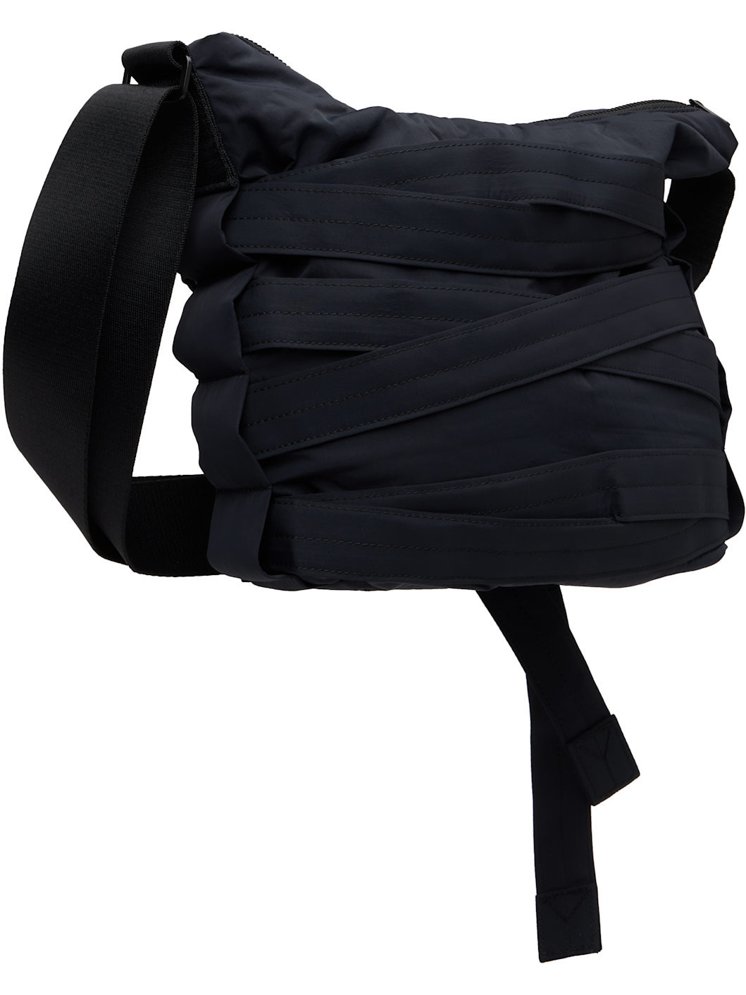 Black 'Y-3' Cinch Shoulder Bag - 3