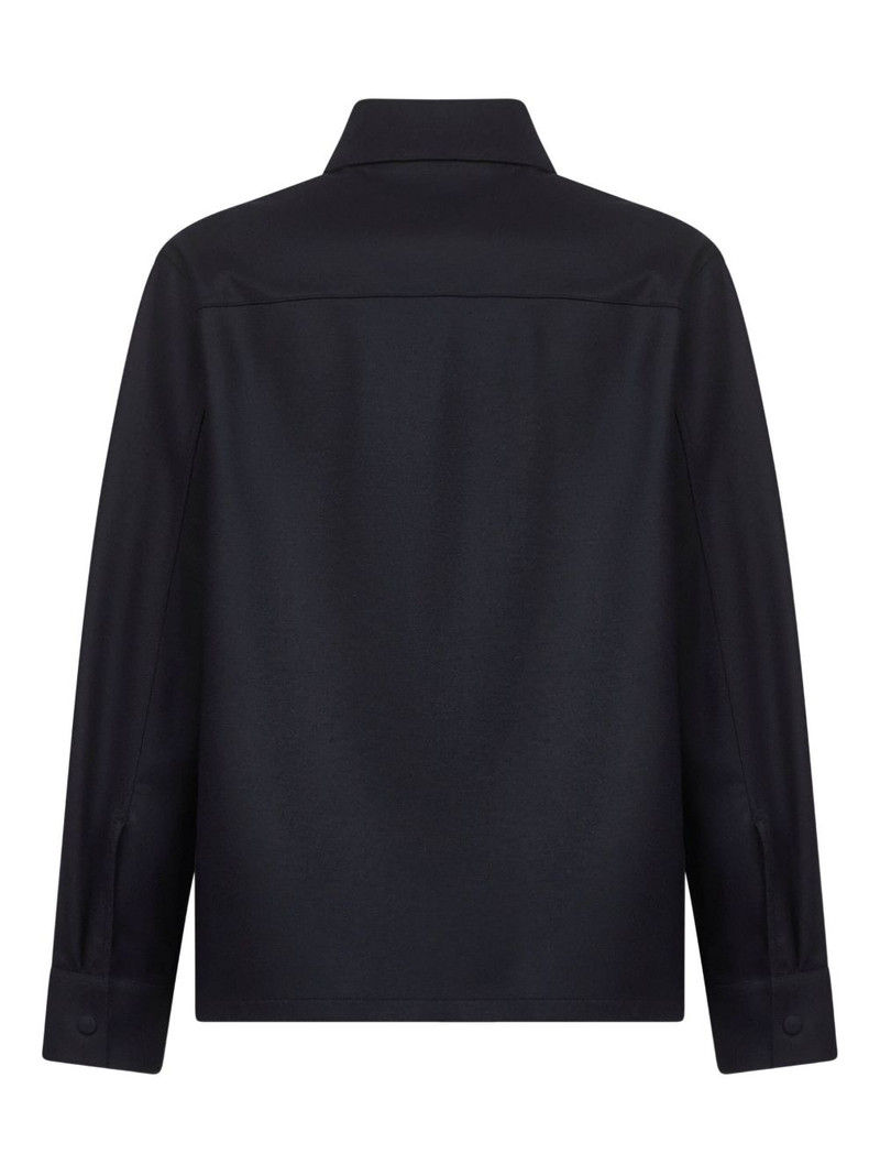 Jil Sander patch-pocket snap-button shirt outlook