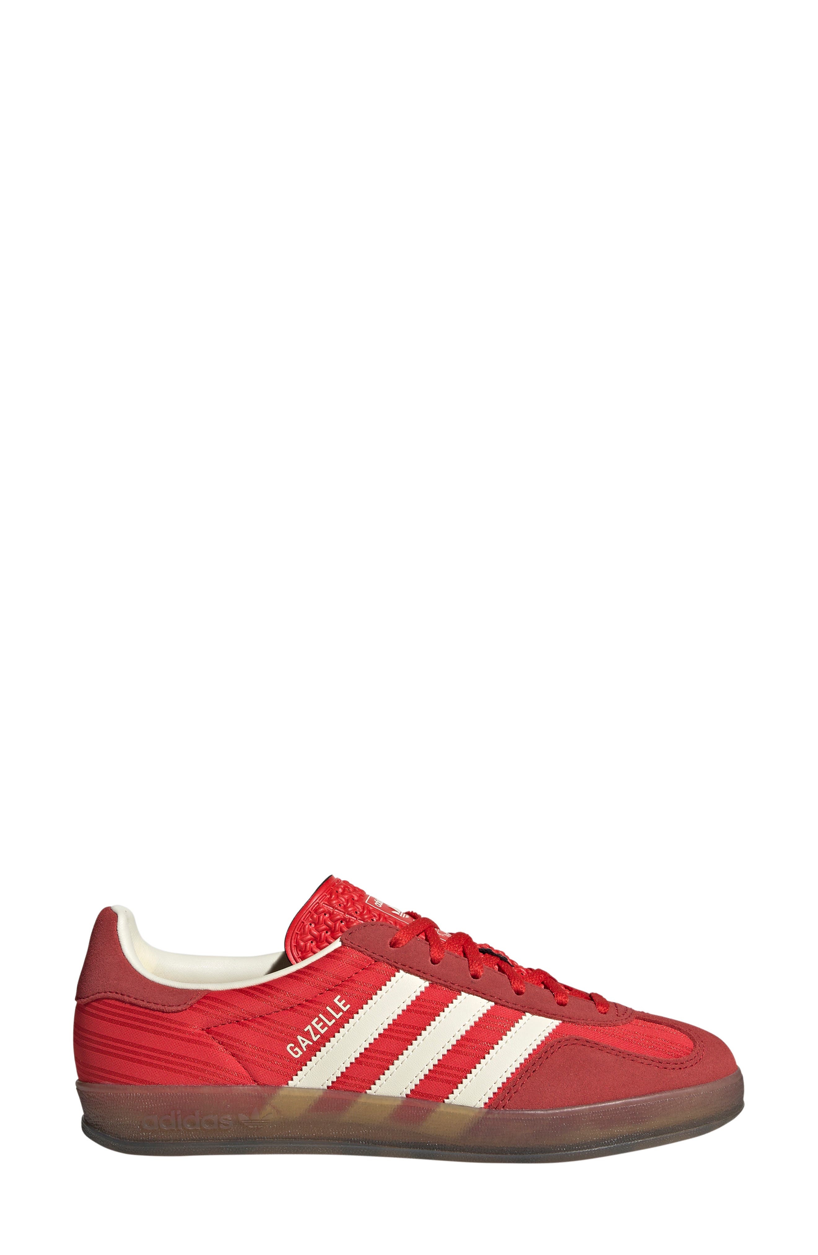 adidas Gazelle Indoor Sneaker in Red/Scarlet/Cream White at Nordstrom - 3