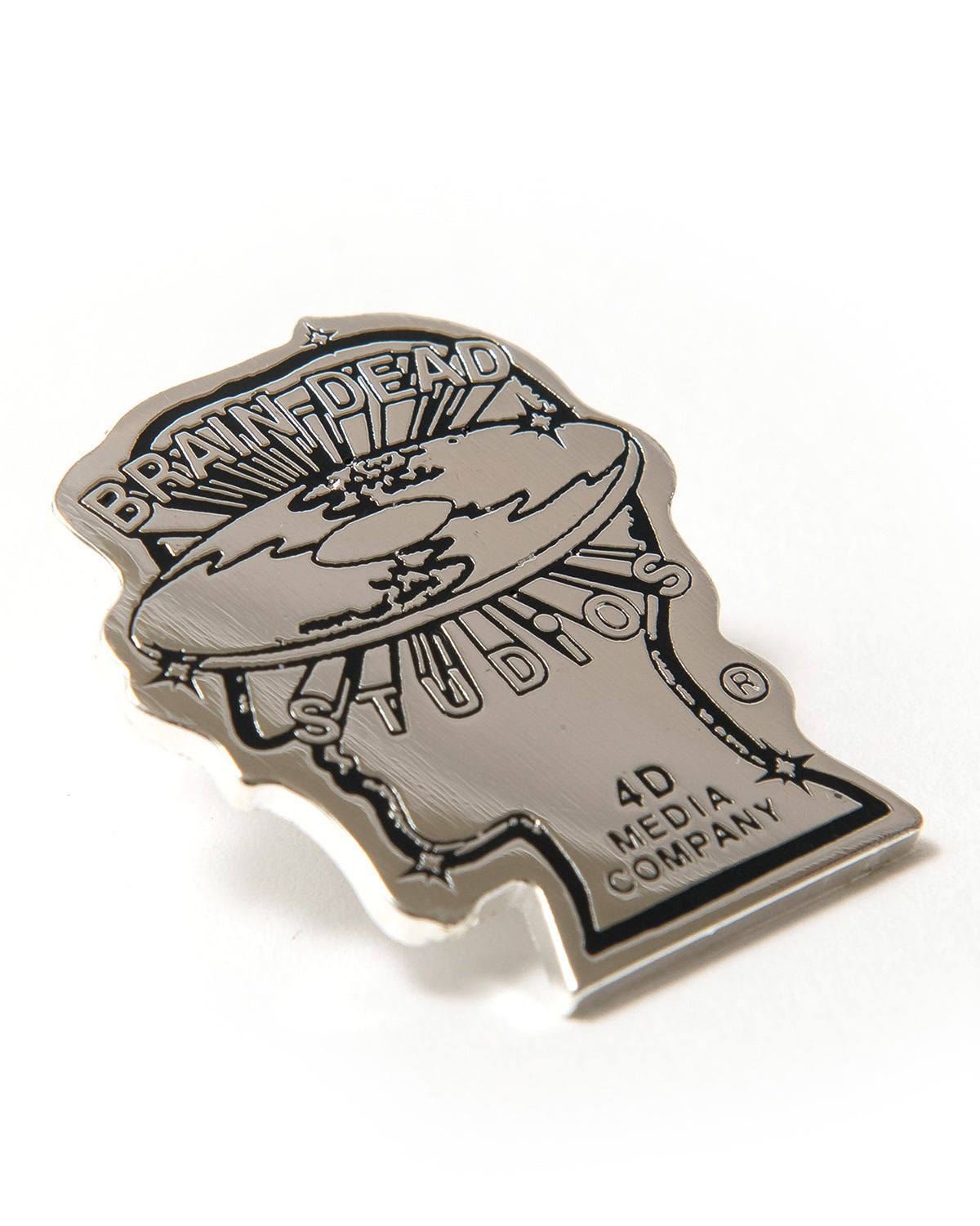 Brain Dead Studios Enamel Pin - Silver/Multi - 2