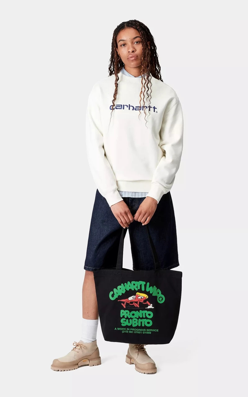 CANVAS GRAPHIC TOTE PRONTO PRINT/BLACK - 2