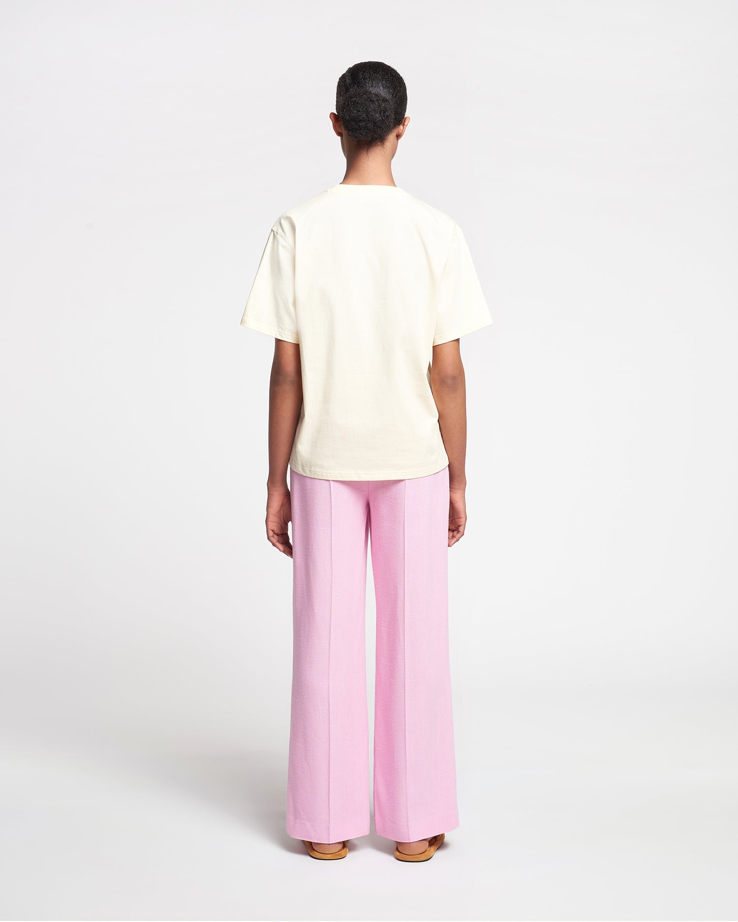 Silk Viscose Tweed Pants - 5