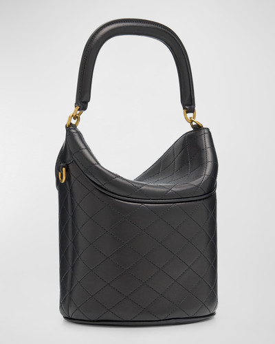 SAINT LAURENT Vanity Mini Quilted Leather Top-Handle Bag outlook