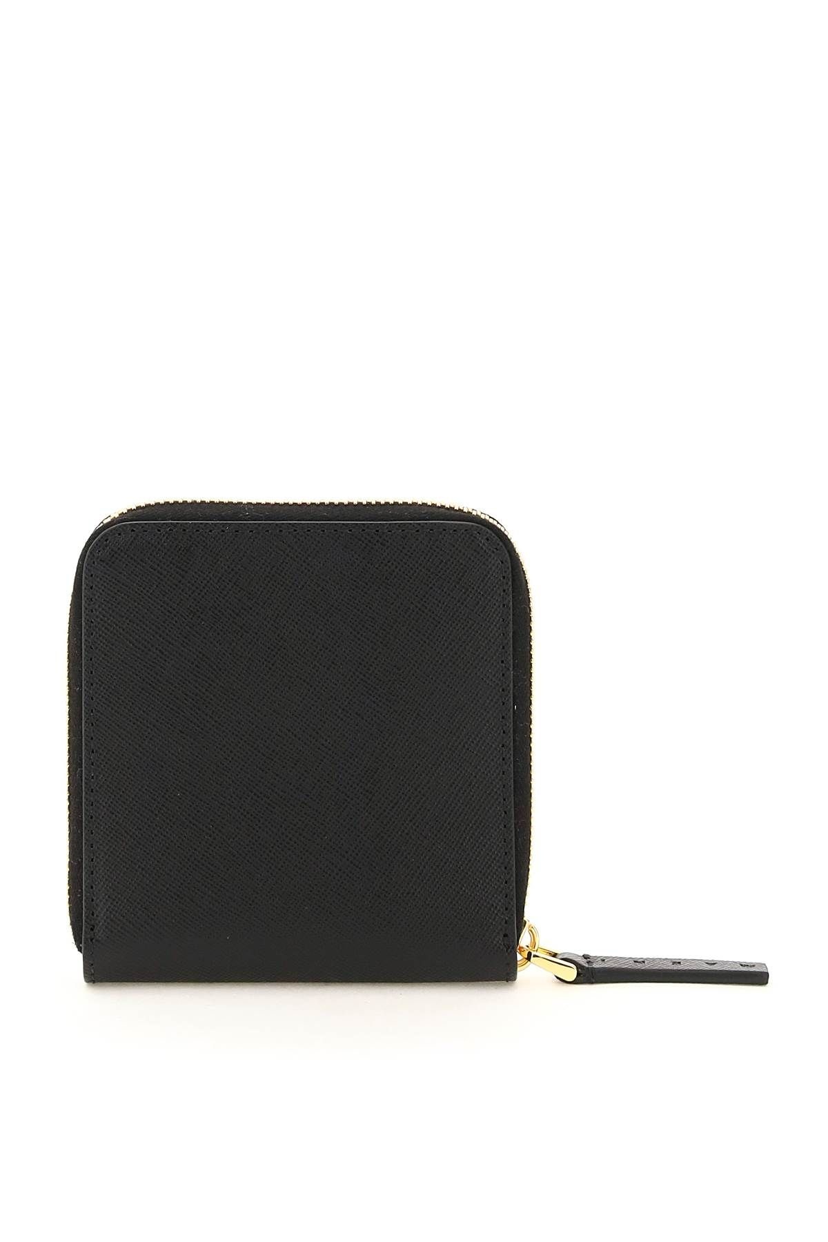 SQUARED ZIP-AROUND LEATHER WALLET - 3