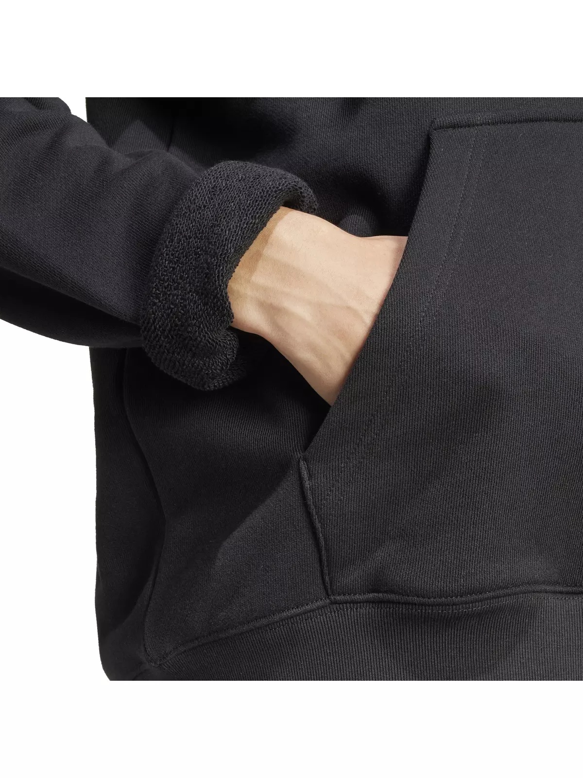 Originals Men's Adicolor Outline Trefoil Hoodie-Black - 4