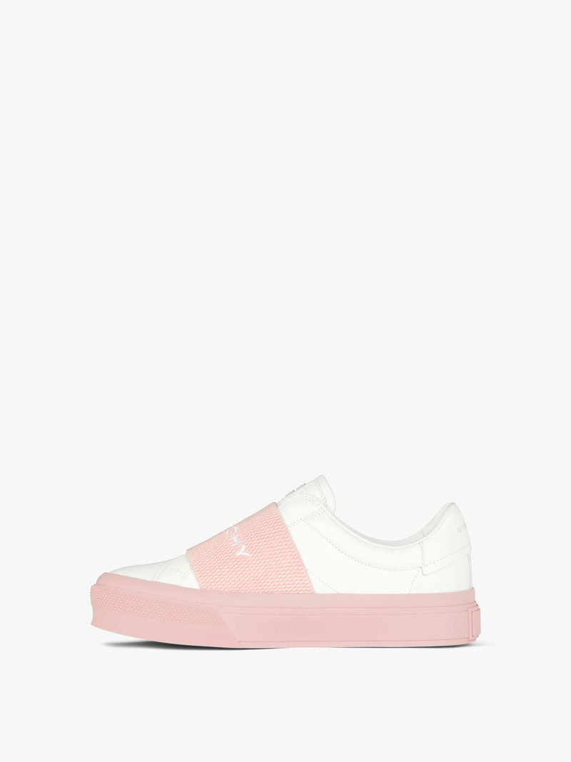Givenchy SNEAKERS IN LEATHER WITH GIVENCHY WEBBING outlook