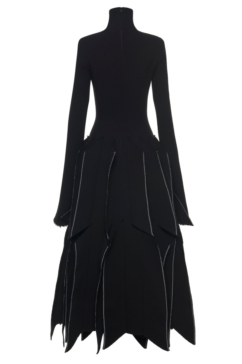 DRESS WITH PANELS BLACK 8
