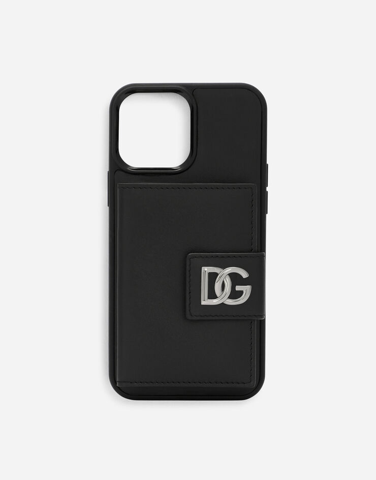 Calfskin iPhone 13 Pro Max cover with DG logo - 1