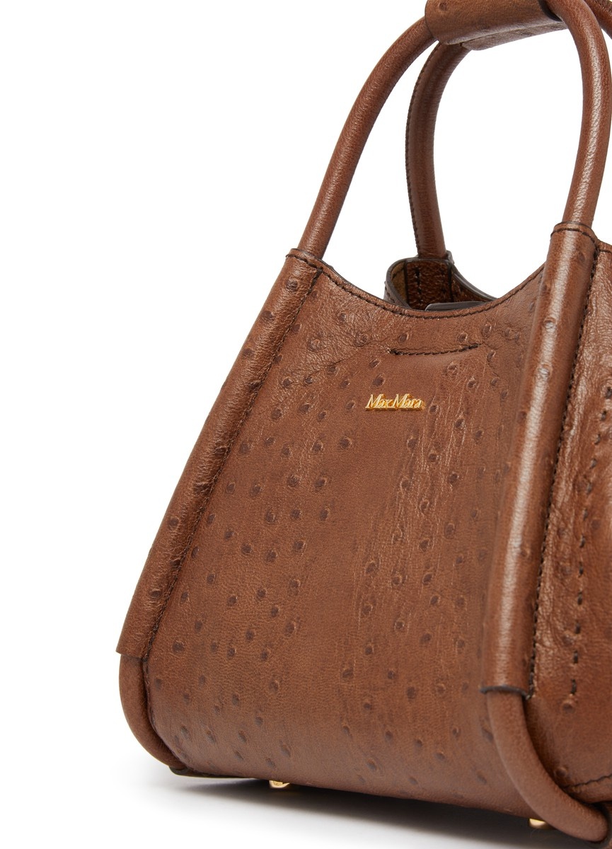 Marinxsostrich top handle bag - 5