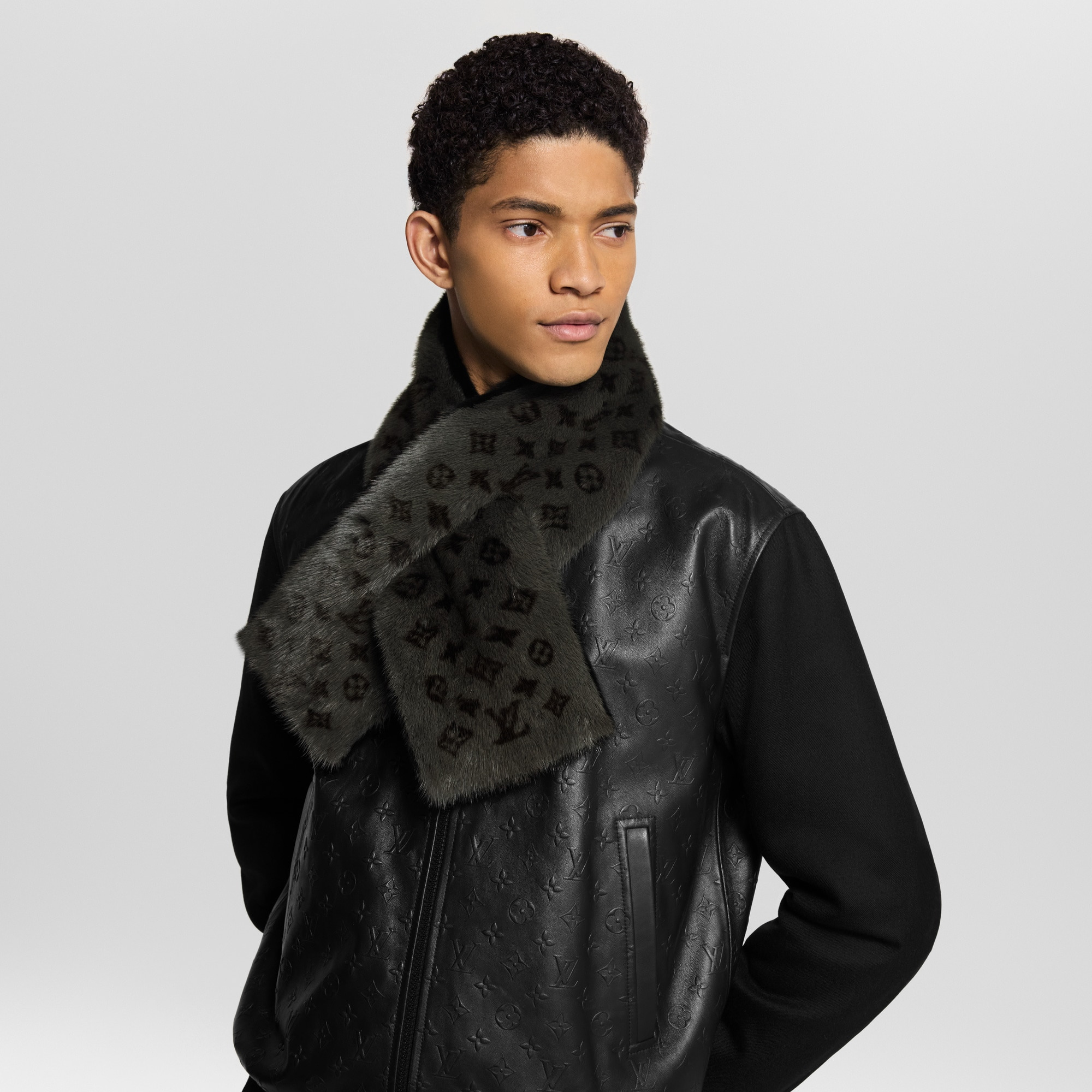 Monogram Reverso Fur Scarf - 6