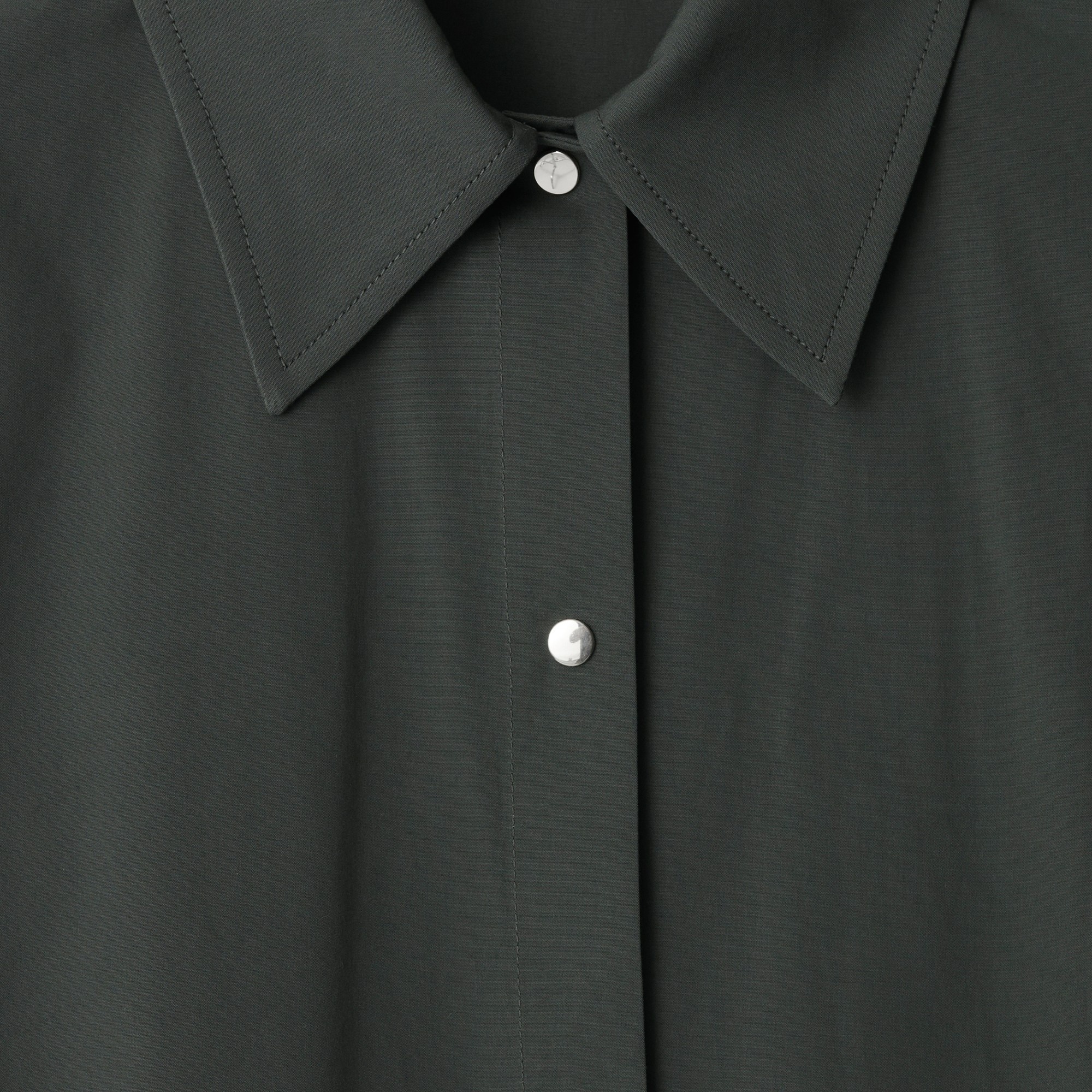 Cotton Blend Shirt Dress - 6