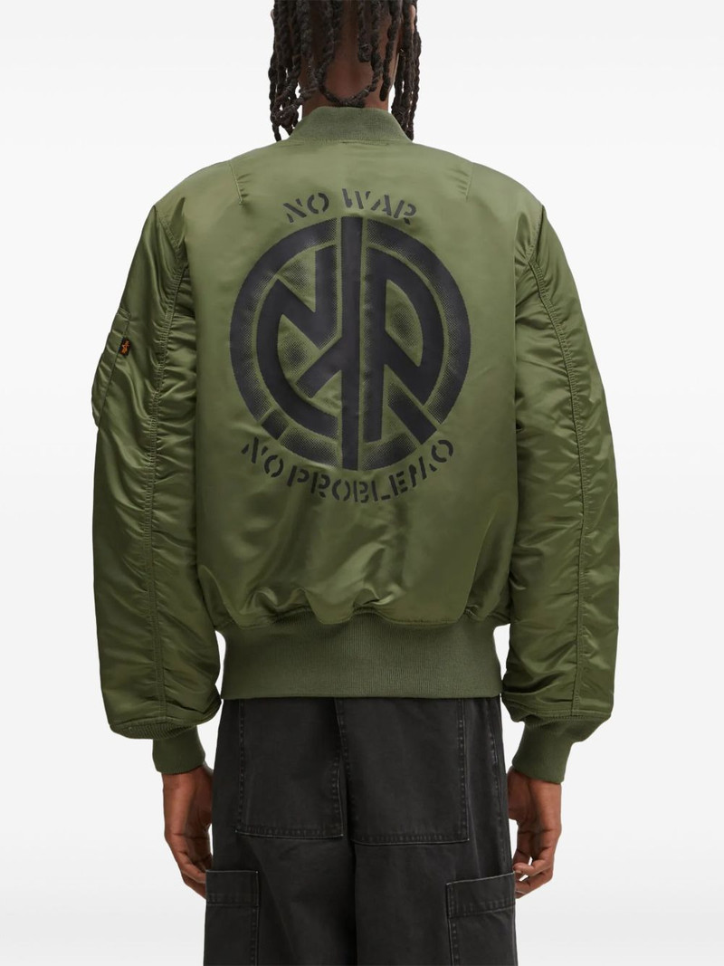 zip-fastening bomber jacket 3