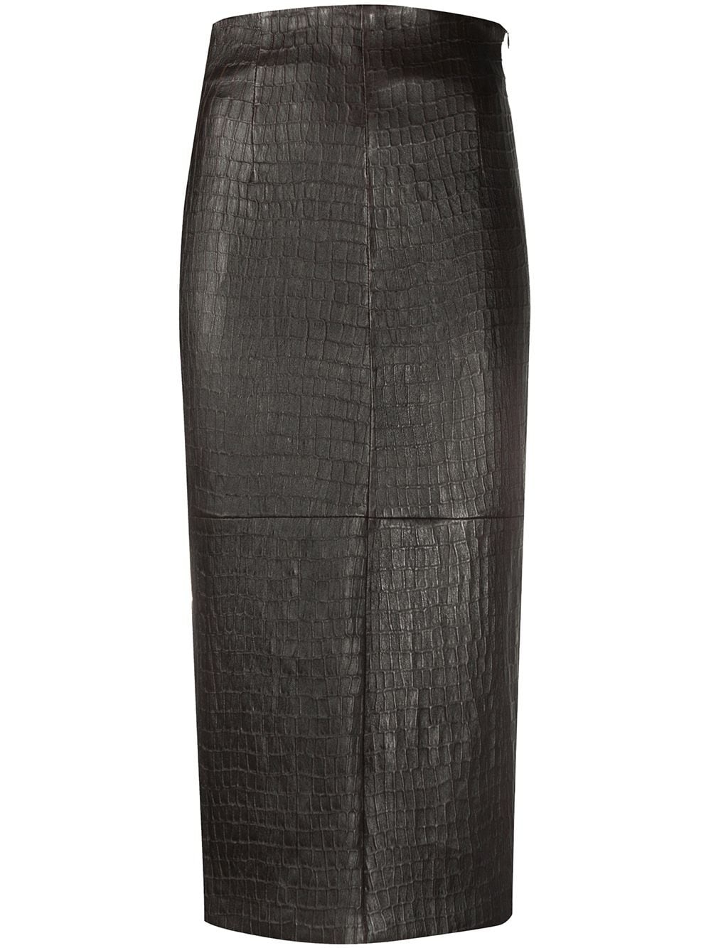 crocodile effect pencil skirt - 1