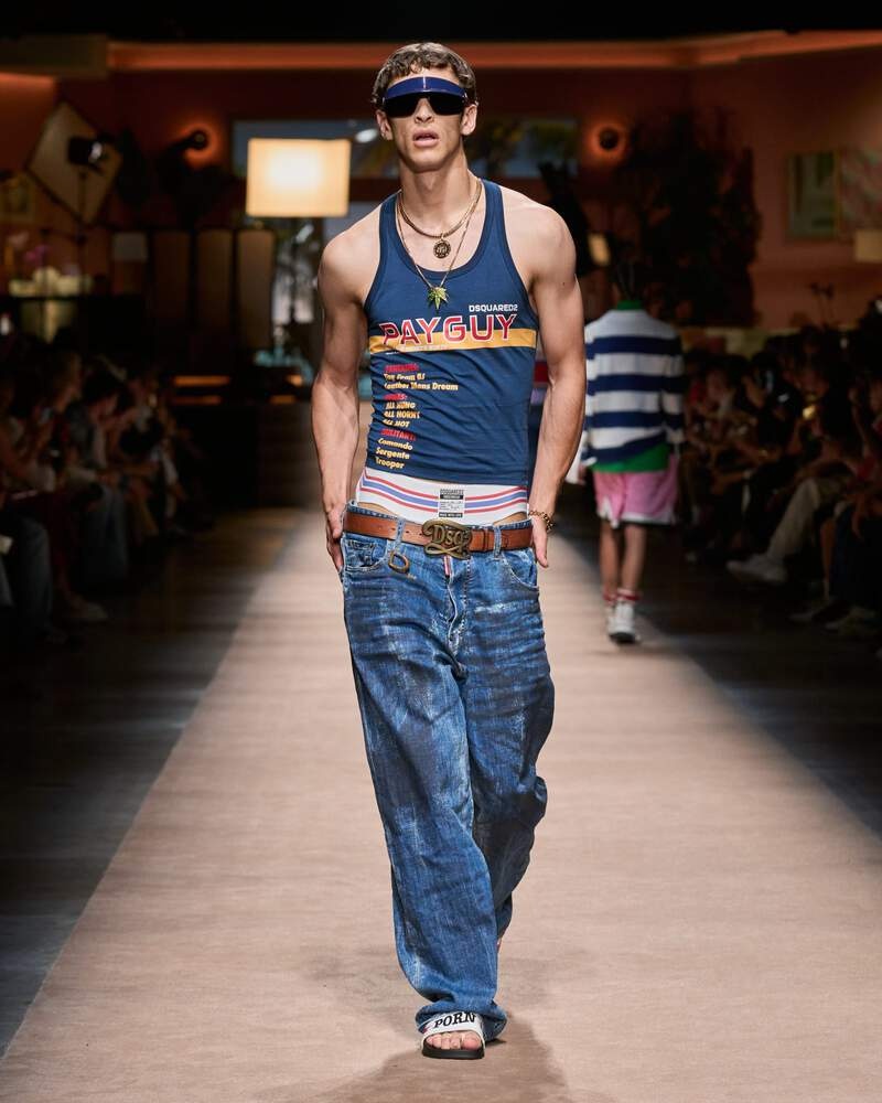 DSQUARED2 PAYGUY COOL TANK TOP | REVERSIBLE