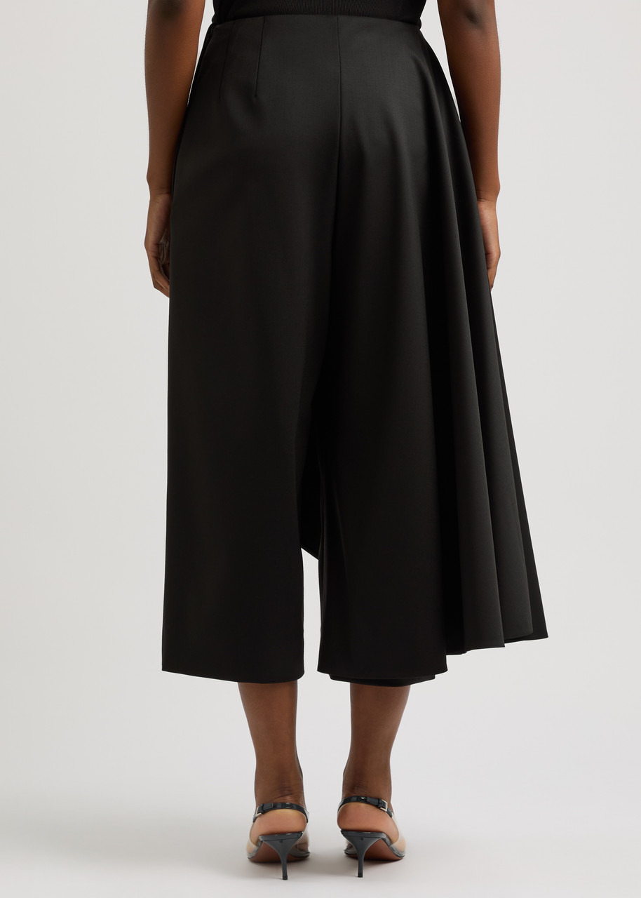 Alaïa Asymmetric Layered Stretch-wool Trousers - 3