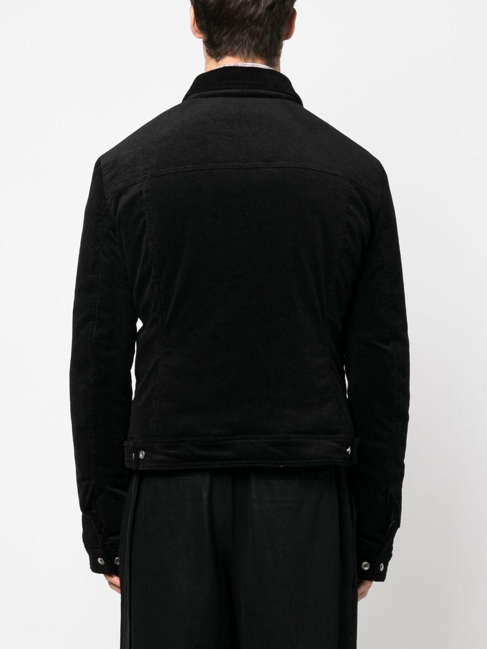 button-down corduroy worker jacket - 4