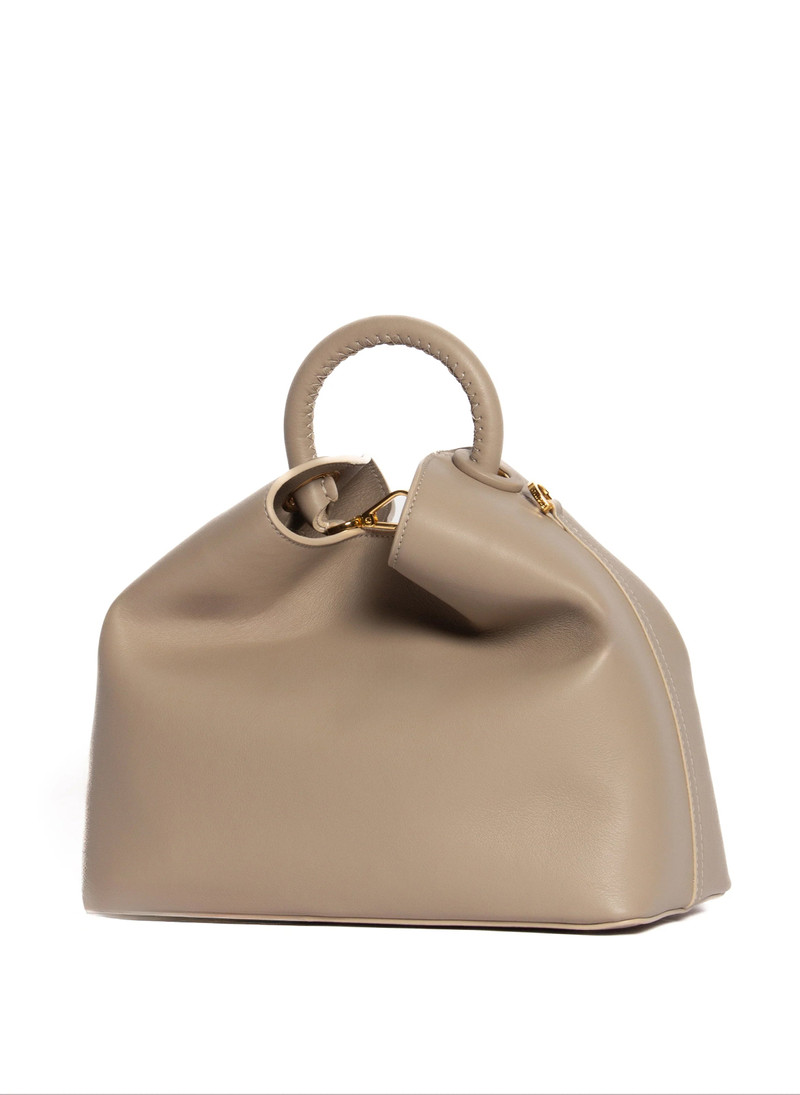 Elleme Raisin Leather Taupe outlook