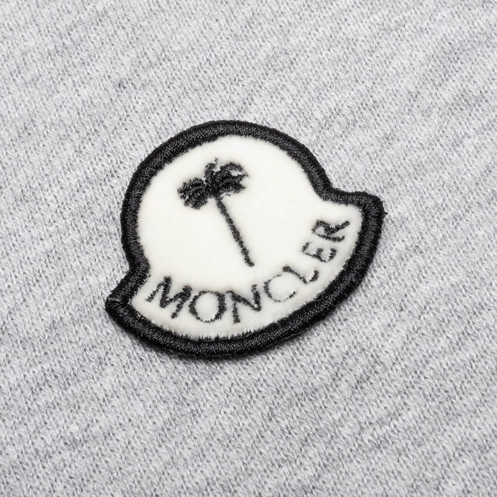 MONCLER X PALM ANGELS HOODIE - LIGHT GREY - 3