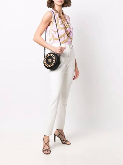 VERSACE La Medusa round leather bag outlook