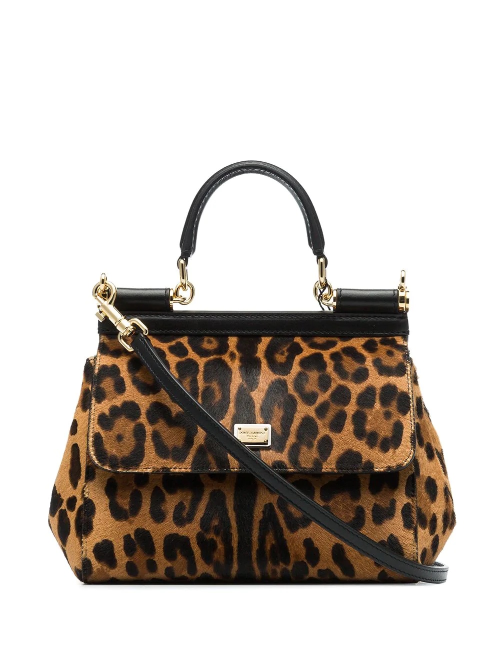 small Sicily leopard-print tote - 1