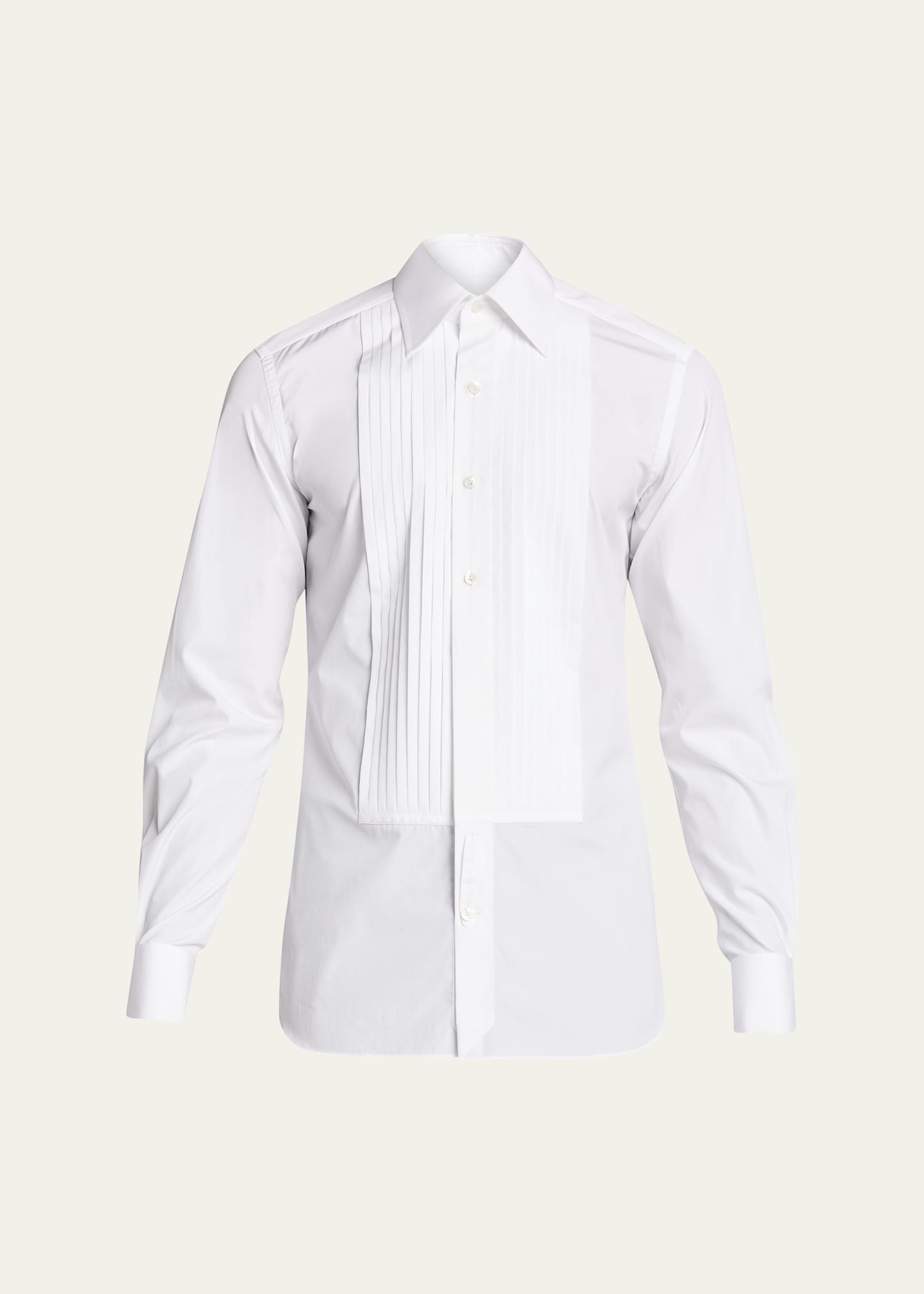 Men's Plisse Plastron Tuxedo Shirt - 1