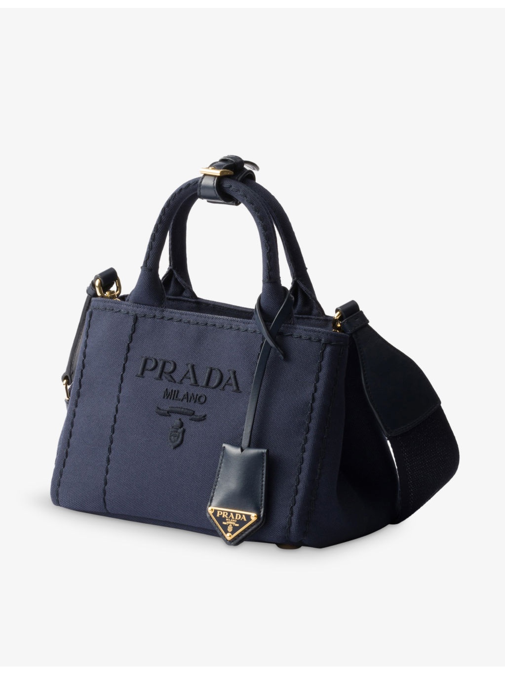 Brand-plaque saffiano leather shoulder bag - 5