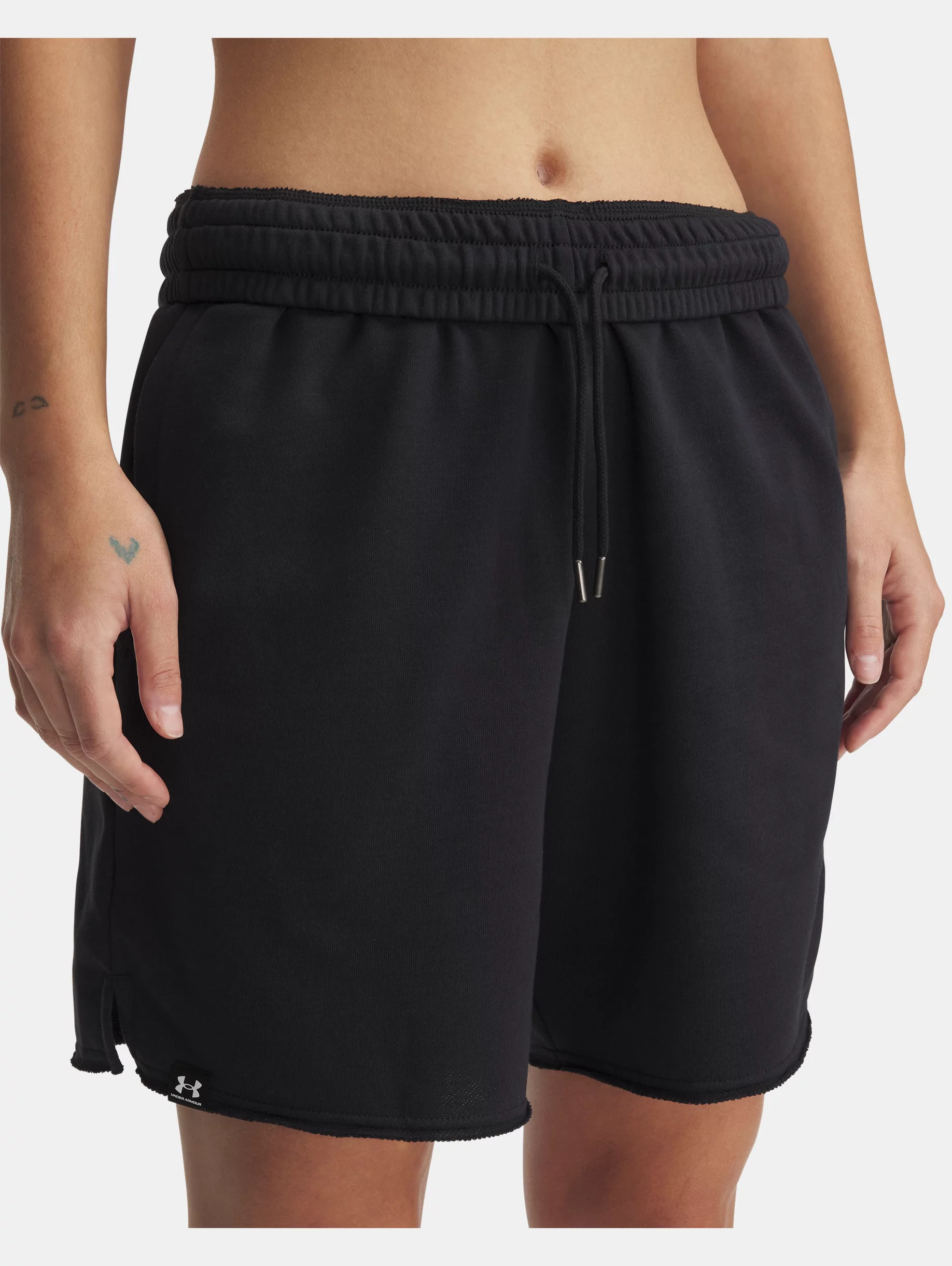 Women's UA Icon Terry Long Shorts - 4