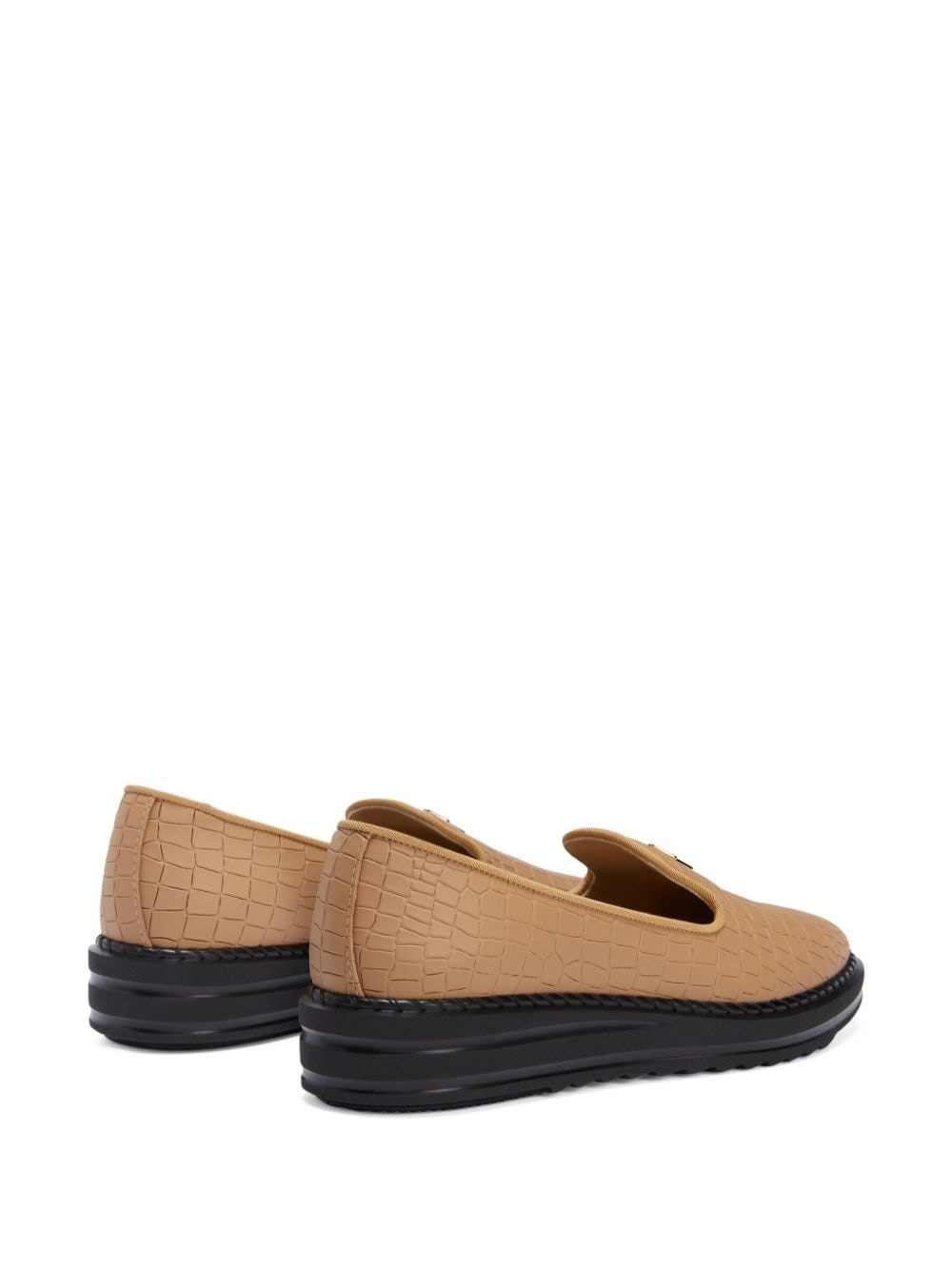 Tim logo-lettering loafers - 3