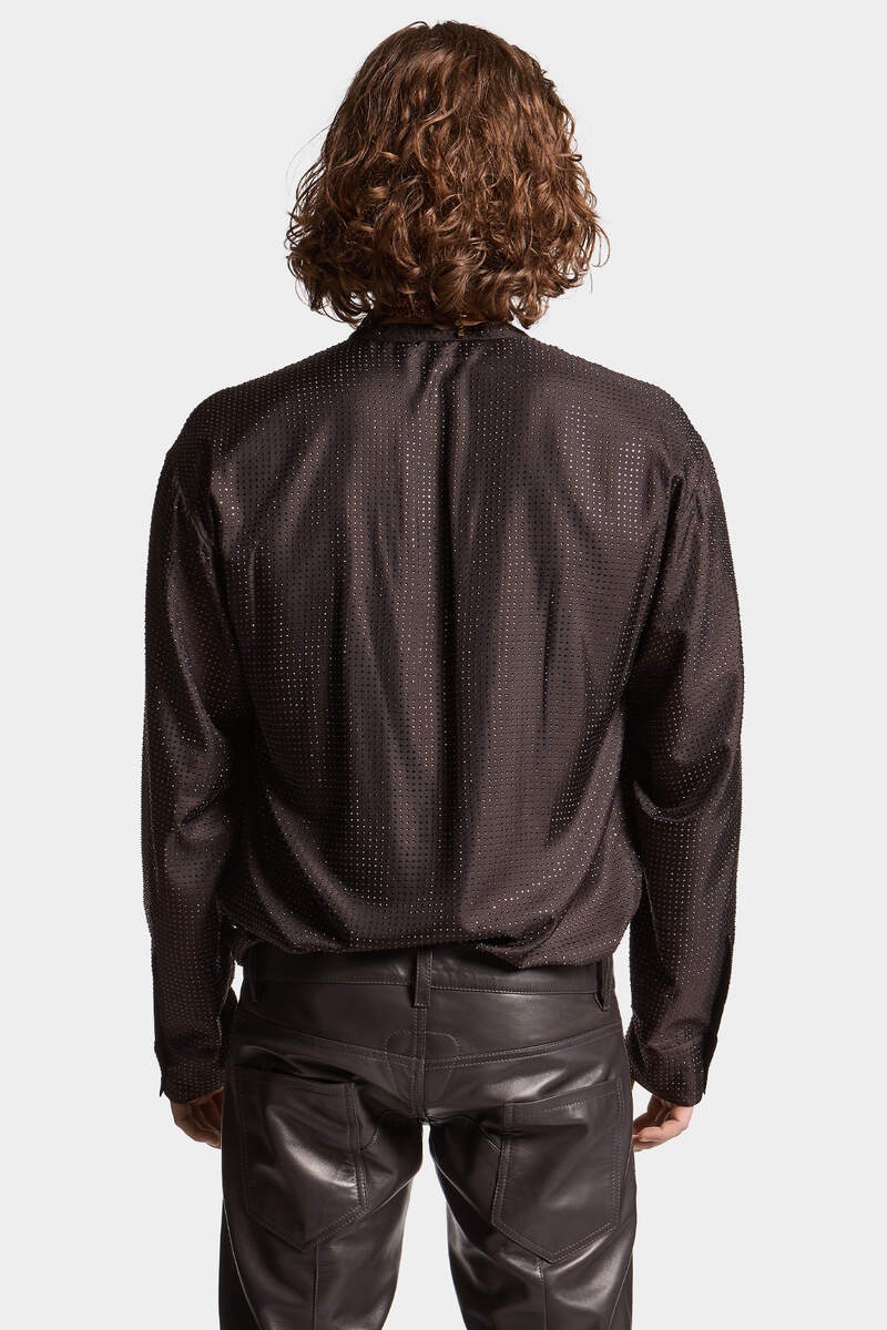SPARKLING TINY COLLAR SHIRT - 4