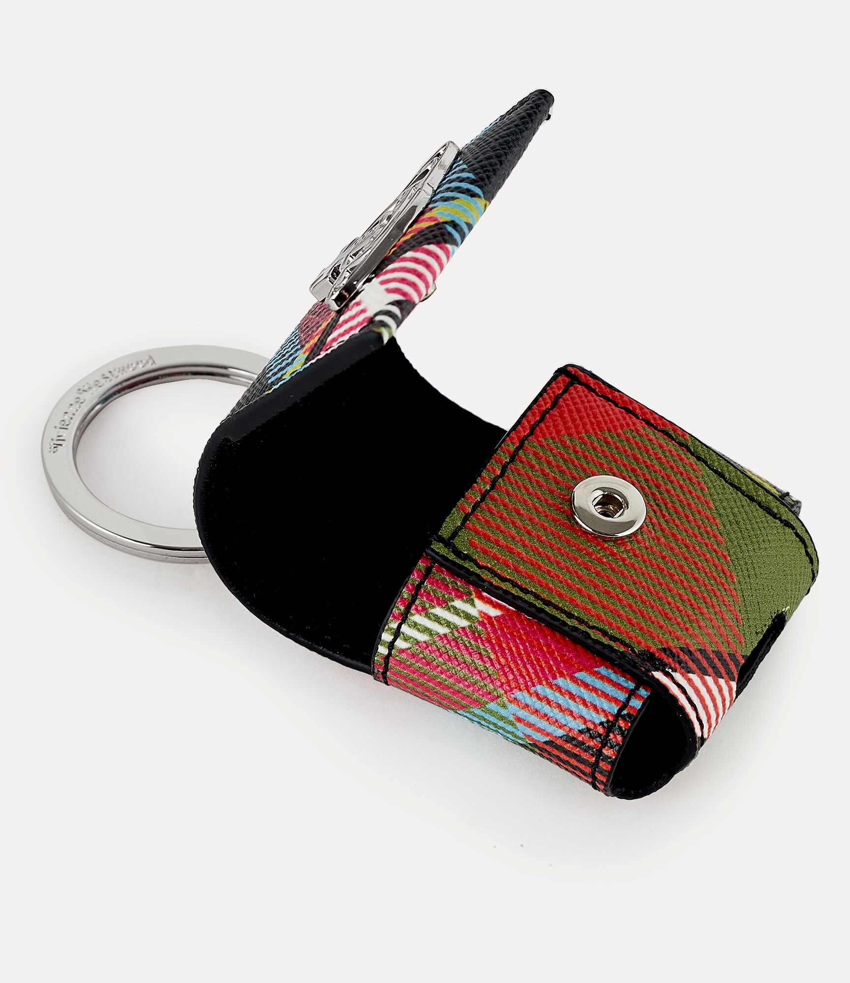 DERBY SMALL ROUNDED AIRPOD CASE TARTAN - 3