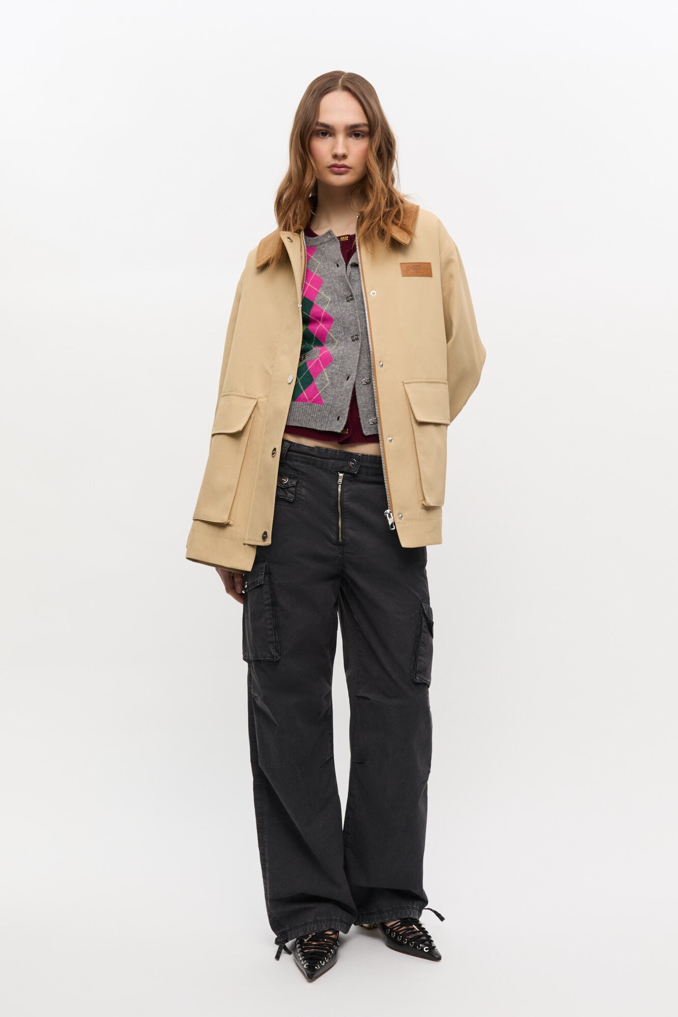 CAMEL TWILL MIDI JACKET - 3