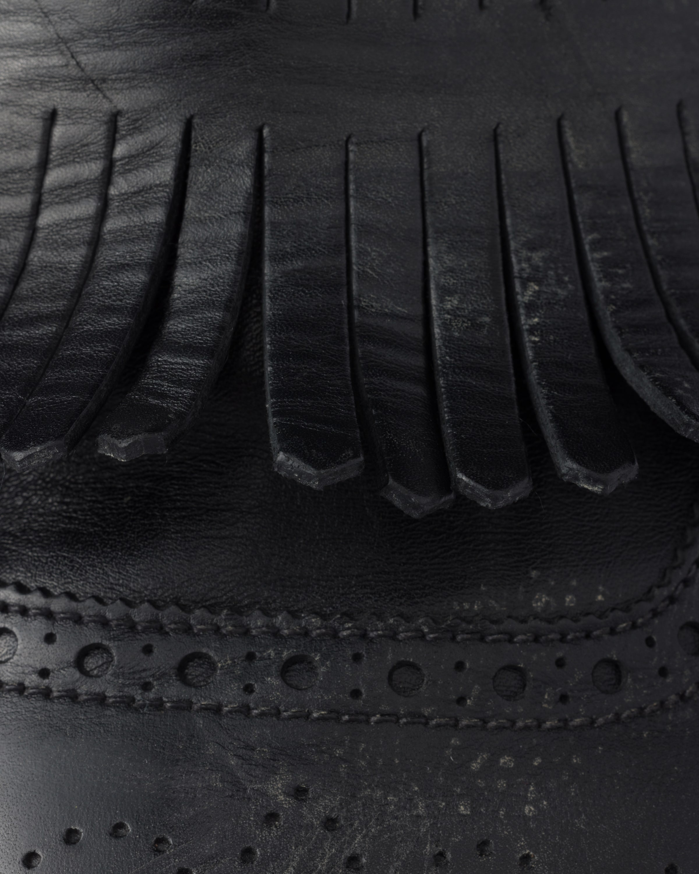 Fringed monk strap leather mules - 6