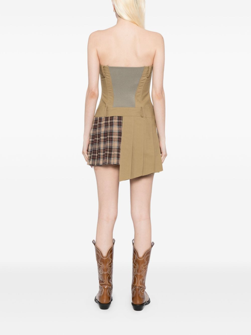 pleated trench dress - 4