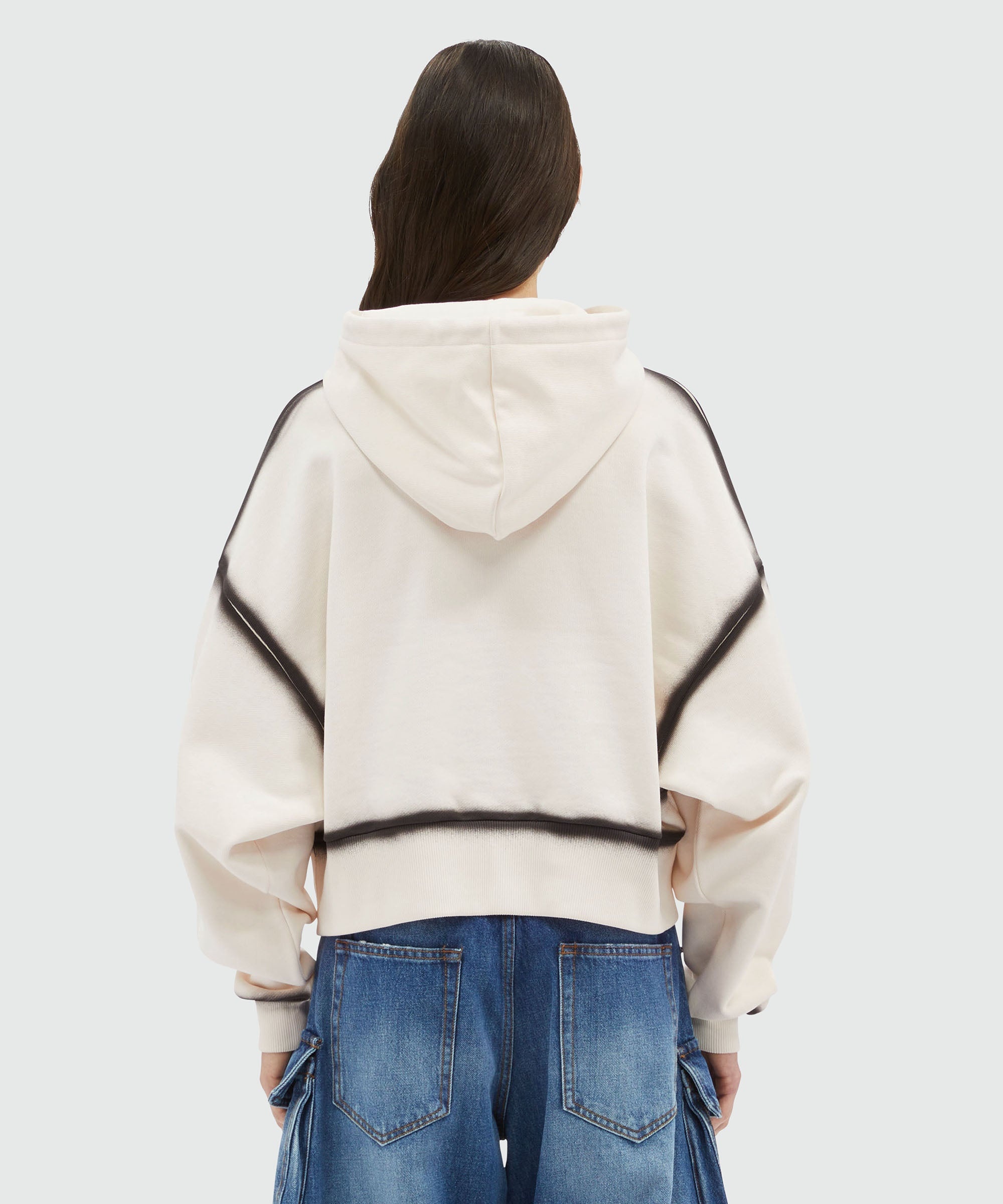 Jersey sweatshirt with spray-effect stitching - 3