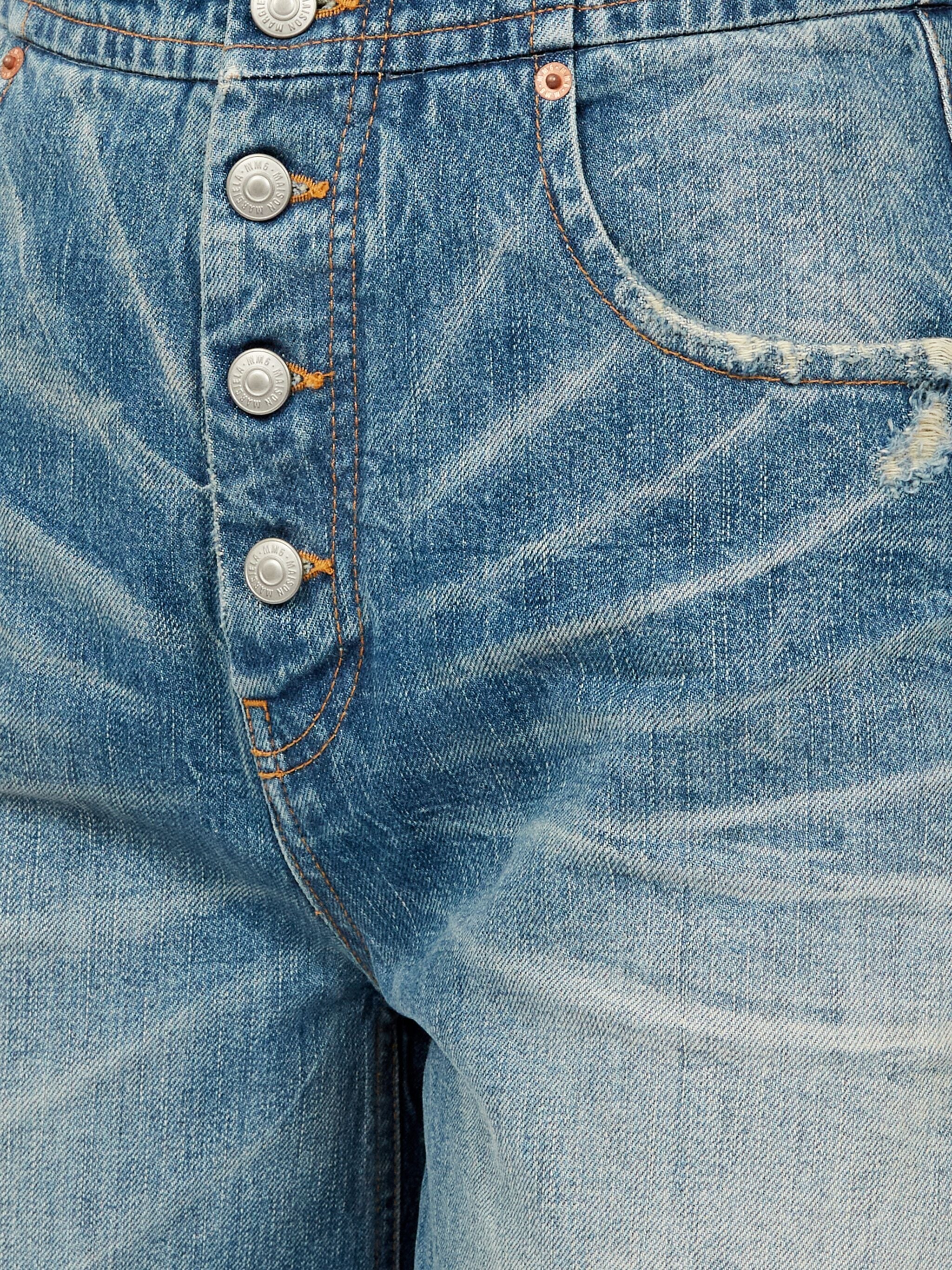 Distressed Straight Jeans - 4