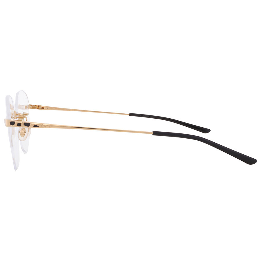Cartier Demo Round Ladies Eyeglasses CT0309O 001 52 - 4