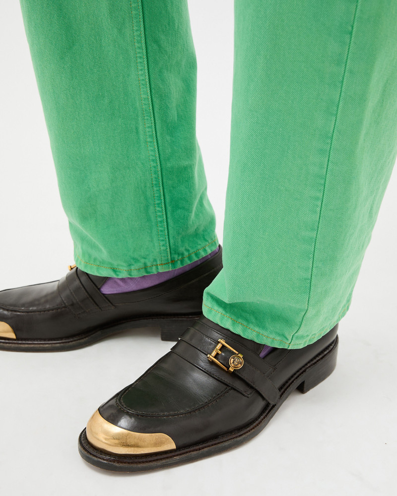VERSACE Primo Leather Loafers outlook